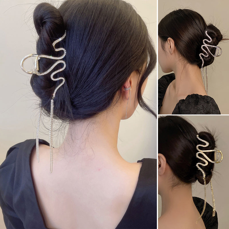 Rynx | Snake Hair Clip with Rhinestones