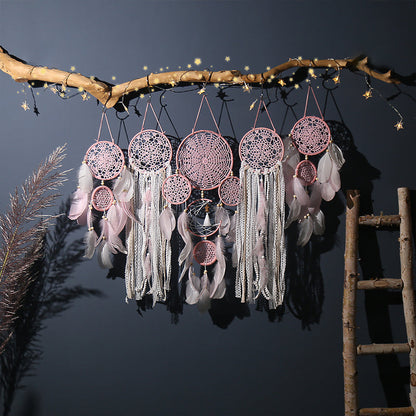 Rynx | Dreamcatcher Moon And Stars Hanging Over The Bed (5 Pieces)