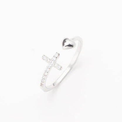 RYNX | Love S925 Sterling Silver Cross Ring