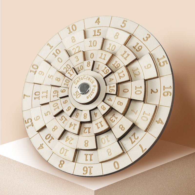 RYNX | Safecracker 50 Wooden Puzzle - Difficult Mathematical Brain Teaser For Adults