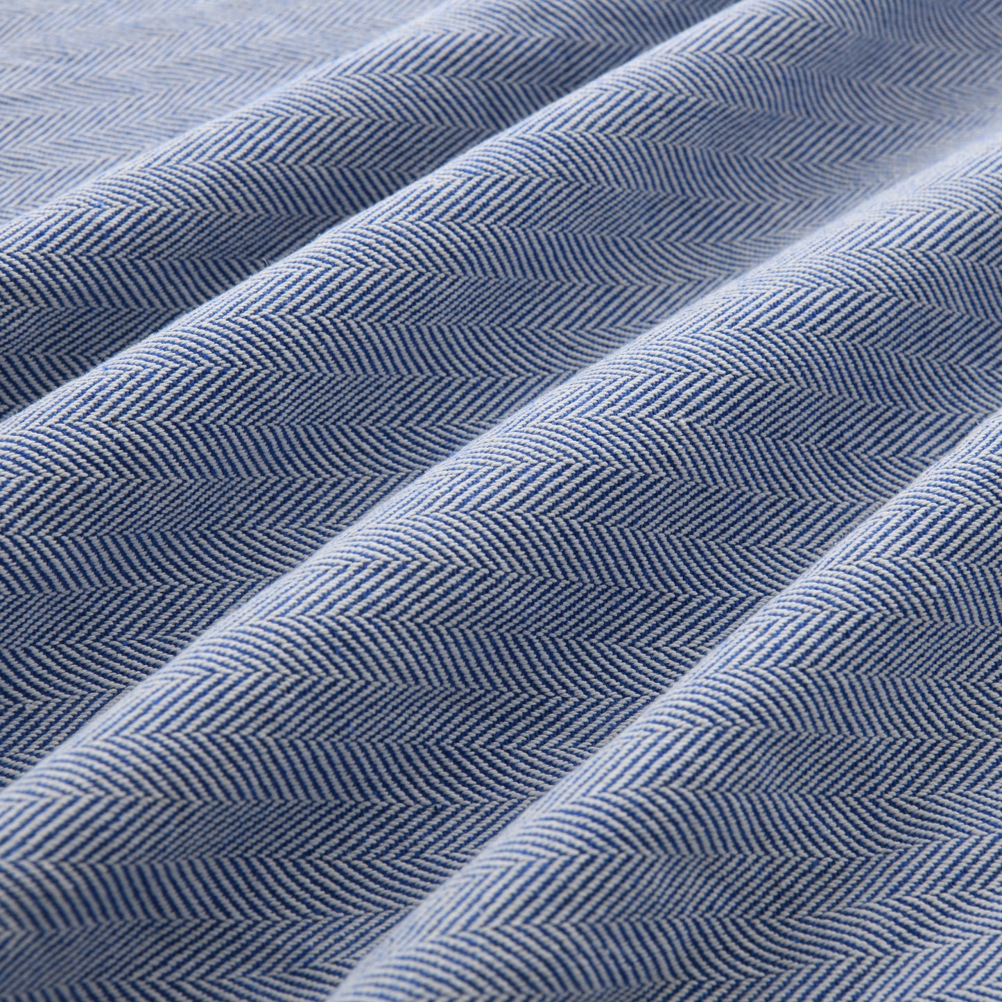 Rynx | Hampton Herringbone Bed, Cushions & Rug 3pc Set - Blue
