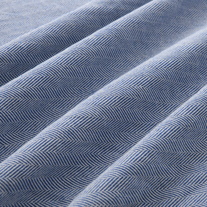 Rynx | Hampton Herringbone Bed, Cushions & Rug 3pc Set - Blue