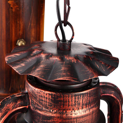 Rynx | EquiLume Vintage Wall Lantern in Iron | 1 Light | Rustic Lighting for Home