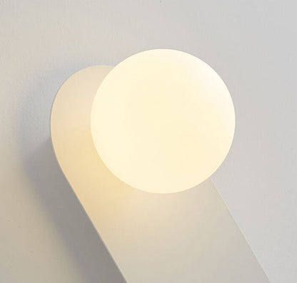 Rynx | AuraGlow Nordic Wall Lamp with Glass Ring | Minimalist Design | Single-Bulb LED Wall Light for Living Spaces