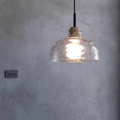 Rynx | LumaCrystal Nordic Pendant Light | Clear ribbed glass | 1-light | Scandinavian design | Decor for home