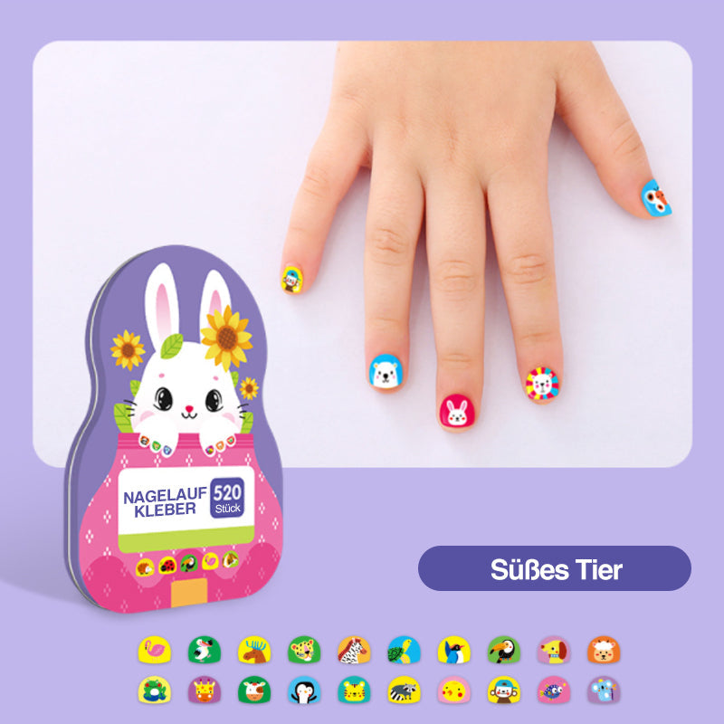 Rynx | Nail Sticker Set for Kids (520 Pieces)