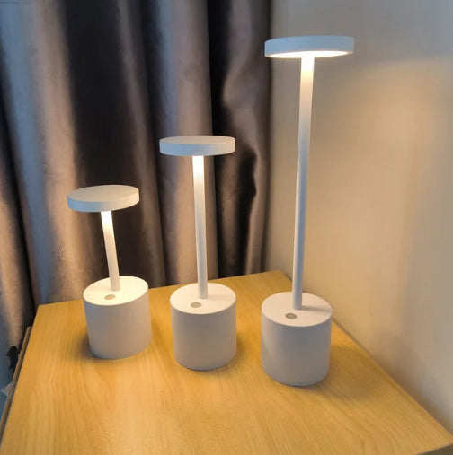 Rynx | LumaLite Rechargeable LED Table Lamp | Wireless | Dimmable | Modern Design for Restaurants and Home