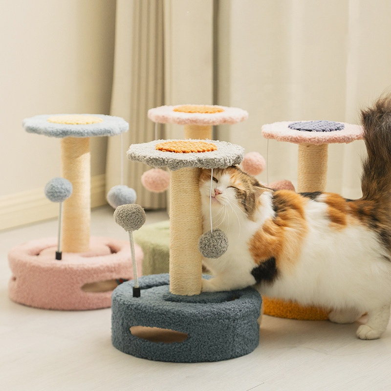 Rynx | Cute Sunflower Cat Tree for Scratching Climbing & Sleeping