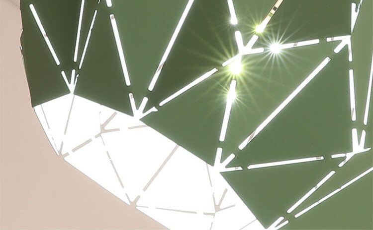Rynx | CrystalDome Semi-Flush LED Ceiling Light | Modern Design | Diamond Look | Energy Saving | Color Variety