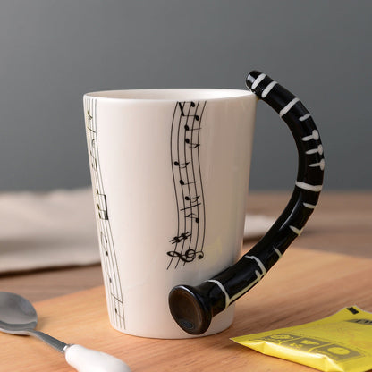 Rynx | Musicians Ceramic Mug, Musical Instrument Mug