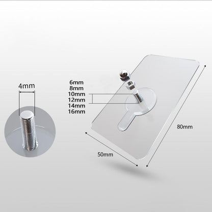 Rynx | Transparent Screw Hooks, 10 Pieces