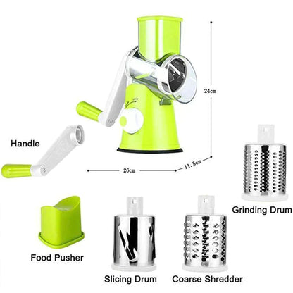 Rynx | 3 In 1 Rotating Cheese Grater Vegetable Cutter