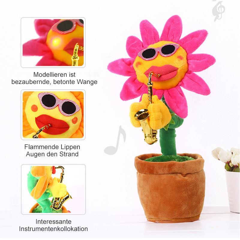 Rynx | Dancing Sunflower Singer with Saxophone, funny toy