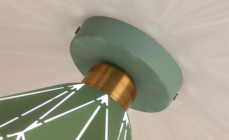 Rynx | CrystalDome Semi-Flush LED Ceiling Light | Modern Design | Diamond Look | Energy Saving | Color Variety