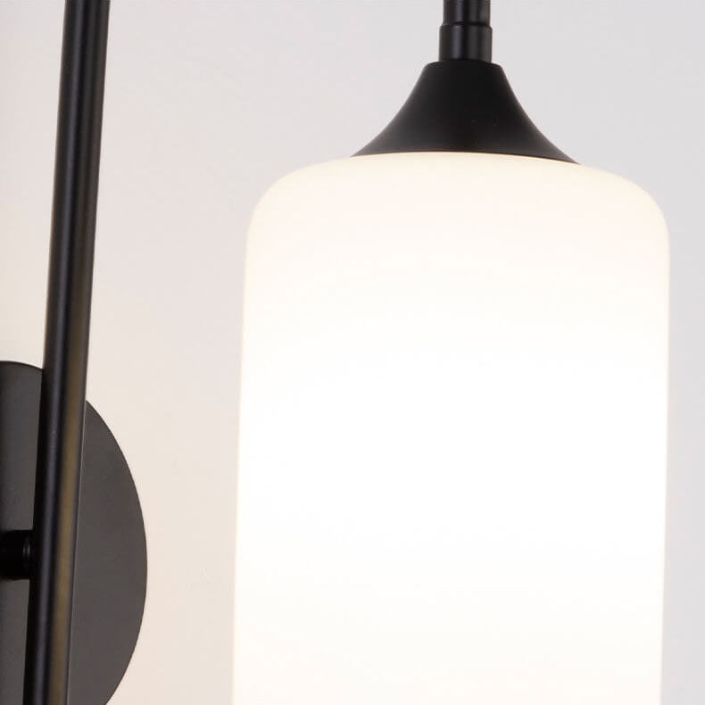 Rynx | GlintArc Wall Lamp | Minimalist Cylinder Glass Design | Flexible Arm | 1-Light Wall Light for Stylish Spaces
