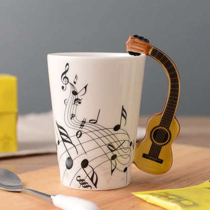 Rynx | Musicians Ceramic Mug, Musical Instrument Mug