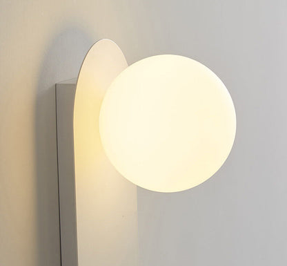 Rynx | AuraGlow Nordic Wall Lamp with Glass Ring | Minimalist Design | Single-Bulb LED Wall Light for Living Spaces