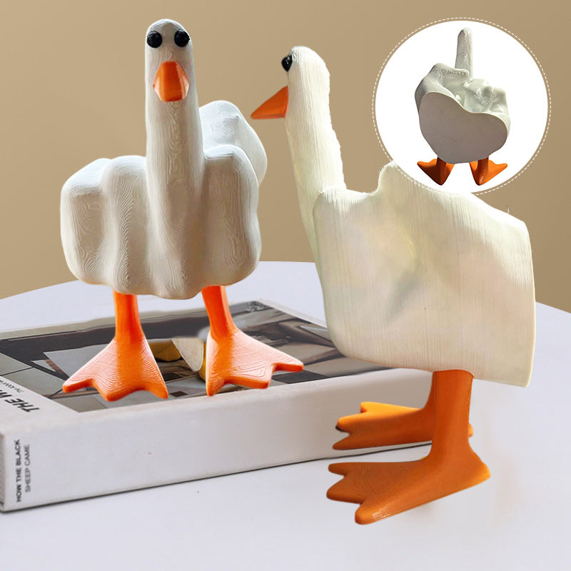 Rynx | Duck ornament in the shape of the middle finger