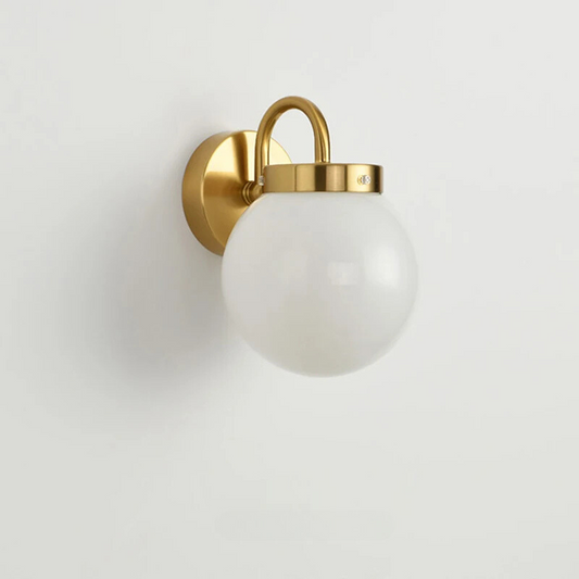 Rynx | ModernWall - Nordic LED Wall Lamp with Glass Dome for Atmospheric Indoor Lighting