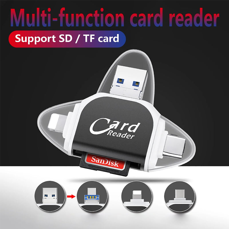 Rynx | Port 4 In1 Universal Sd Tf Card Reader