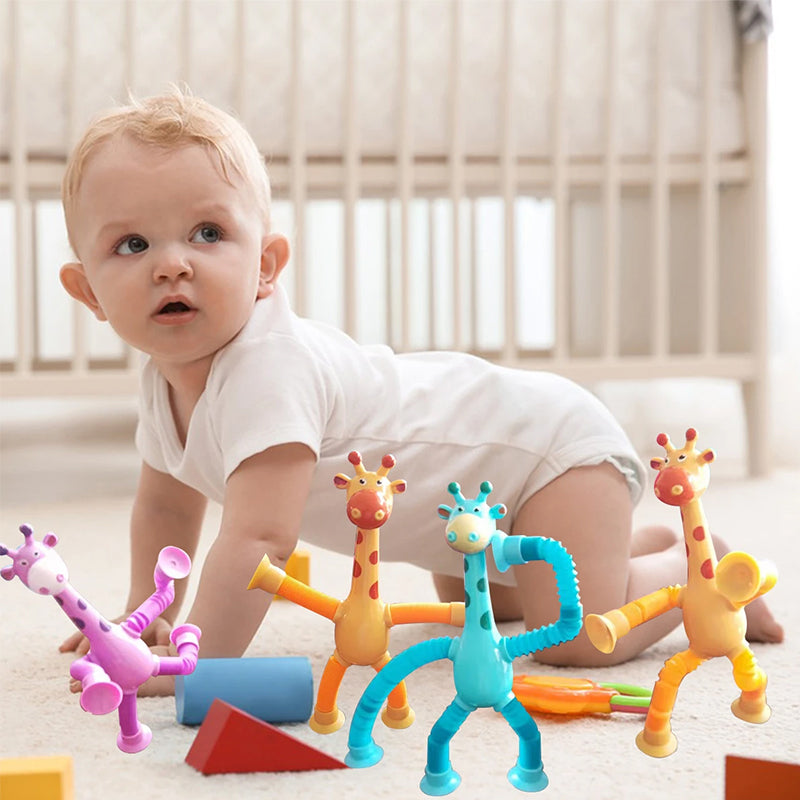 Rynx | Telescopic Giraffe Toy with Suction Cup