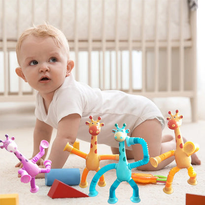 Rynx | Telescopic Giraffe Toy with Suction Cup