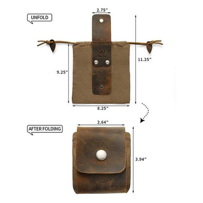 Rynx | Dimoohome Leather and Canvas Bushcraft Bag