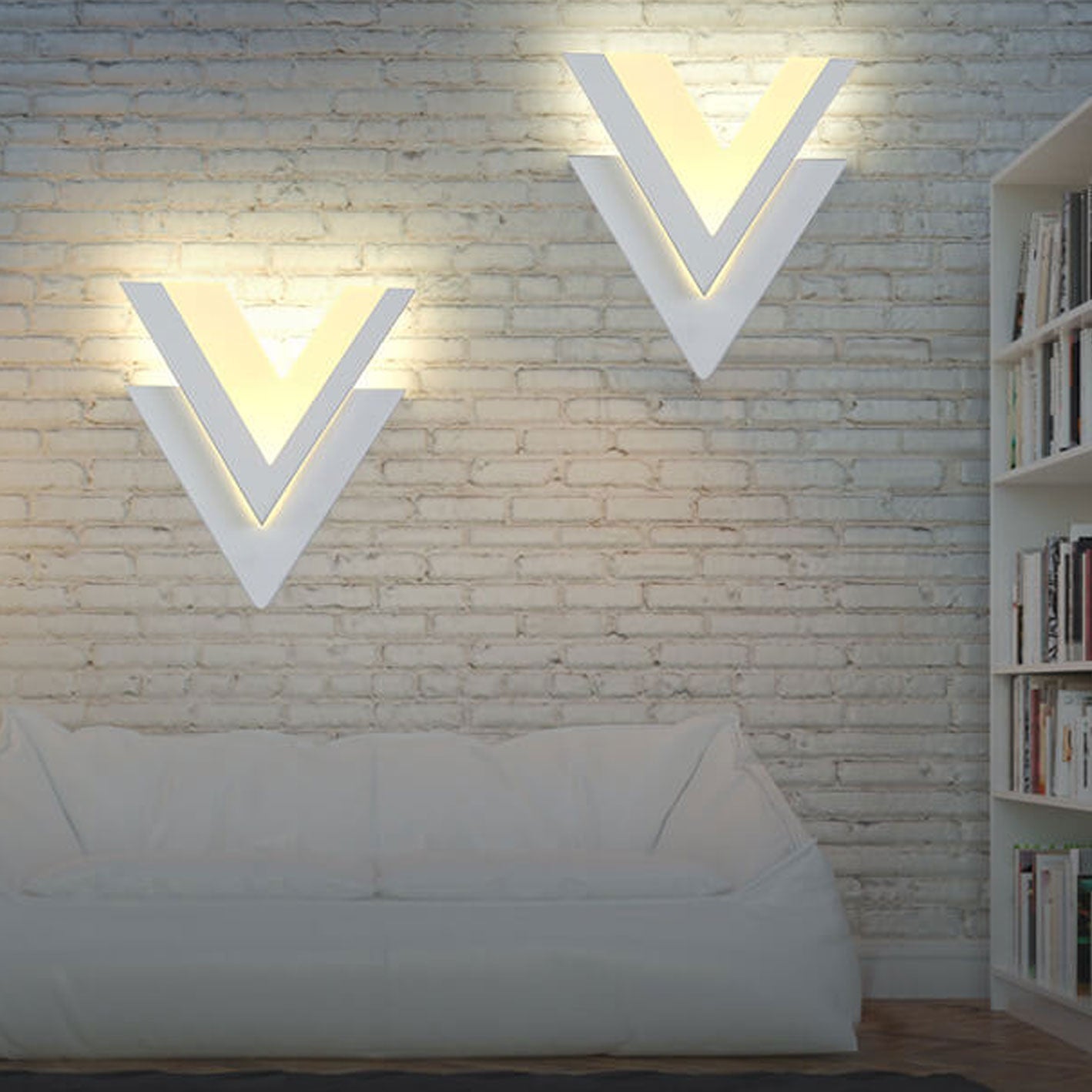 Rynx | Minimalist V-shaped LED wall lamp