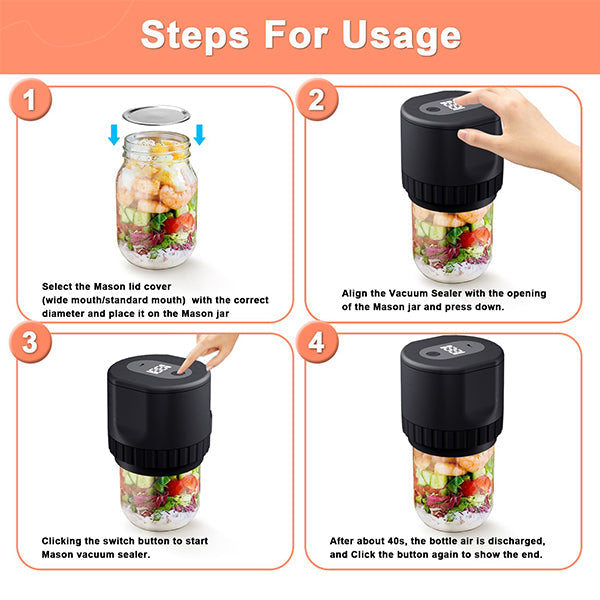Rynx | Electric vacuum sealer for jars