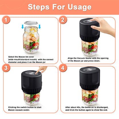 Rynx | Electric vacuum sealer for jars