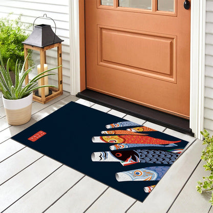 Rynx | Japanese Koi Fish Flag PVC Entrance Mat