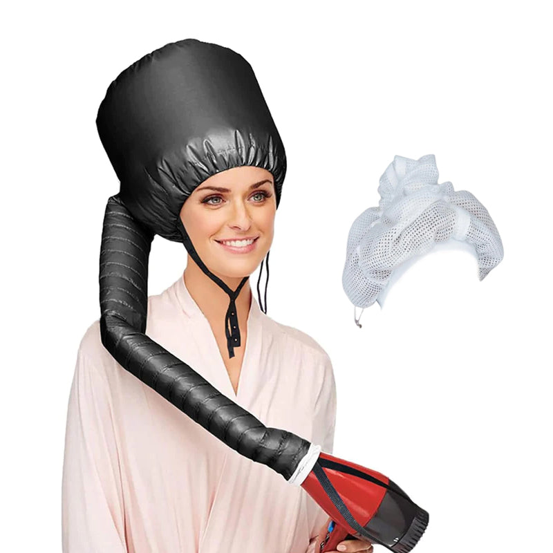 RYNX | Net Plopping Cap For Drying Curly Hair Curling set black