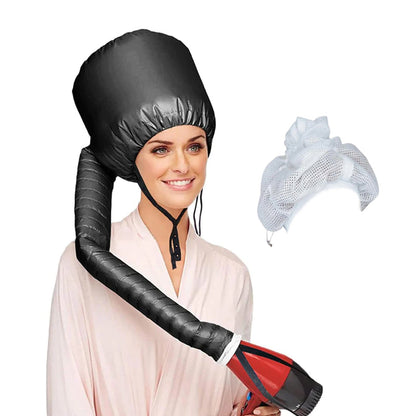 RYNX | Net Plopping Cap For Drying Curly Hair Curling set black