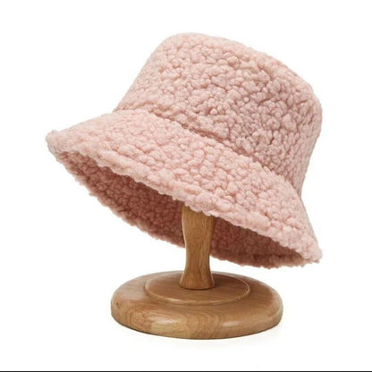 RYNX | Hat - Warm Teddy Bucket for Winter Days Pink