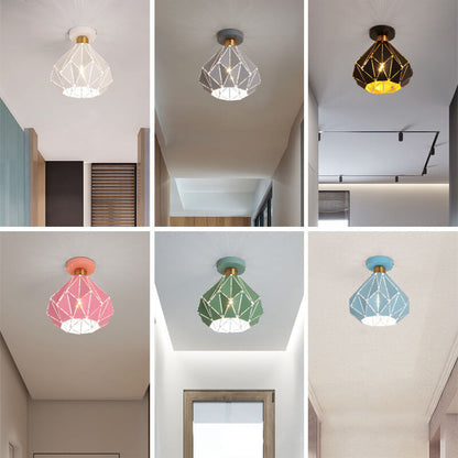 Rynx | CrystalDome Semi-Flush LED Ceiling Light | Modern Design | Diamond Look | Energy Saving | Color Variety