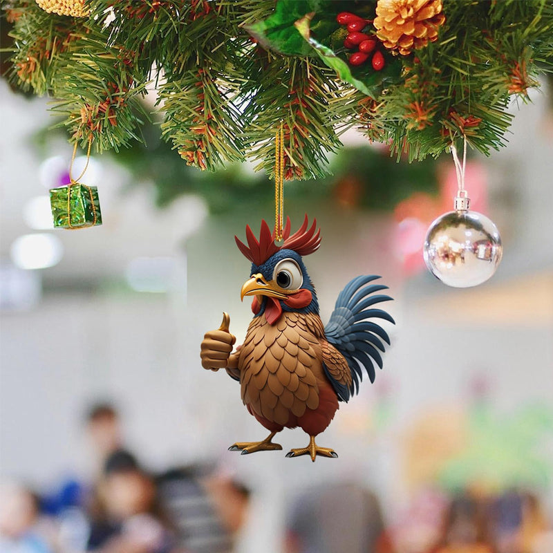 Rynx | Cartoon Rooster Decorative Ornaments