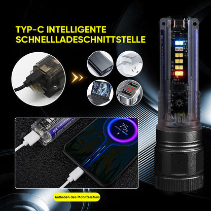 Rynx | Super bright laser zoomable flashlight with long range