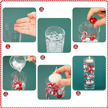 Rynx | Crystal bottom water pearl/Cute Christmas vase filling decoration