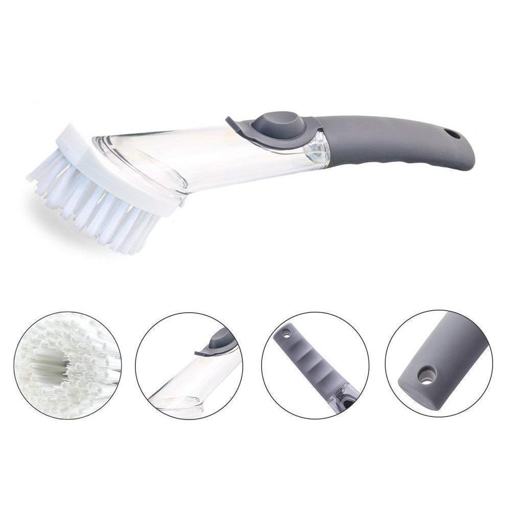 Rynx | Bequee Soap splashes kitchen cleaning brush with long handle scrubber