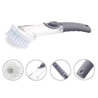 Rynx | Bequee Soap splashes kitchen cleaning brush with long handle scrubber