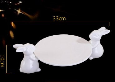 Rynx | Rabbit Ceramic Dessert Server Tray