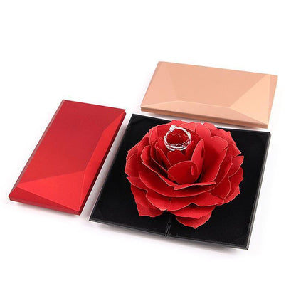Rynx | 3D Pop Up Rose Ring Box