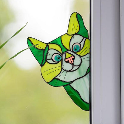 Rynx | Handmade Dyed Cat Sun Catchers for Glass Windows