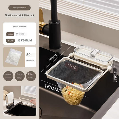 Rynx | Suction Cup Kitchen Sink Filter Rack