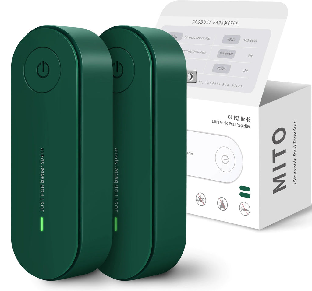 RYNX | Ultrasonic Pest Repeller – Plug-In Insect & Mosquito Deterrent (Set of 2)