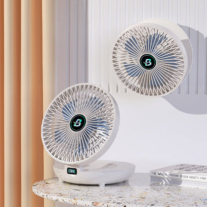Rynx | Portable Mini Desk Fan, USB Rechargeable Adjustable Wall Fan
