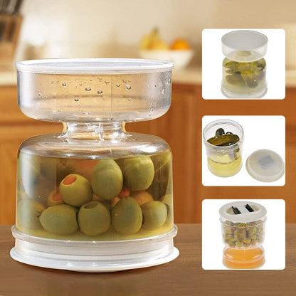 Rynx | Pickle and Olive Jar with Strainer