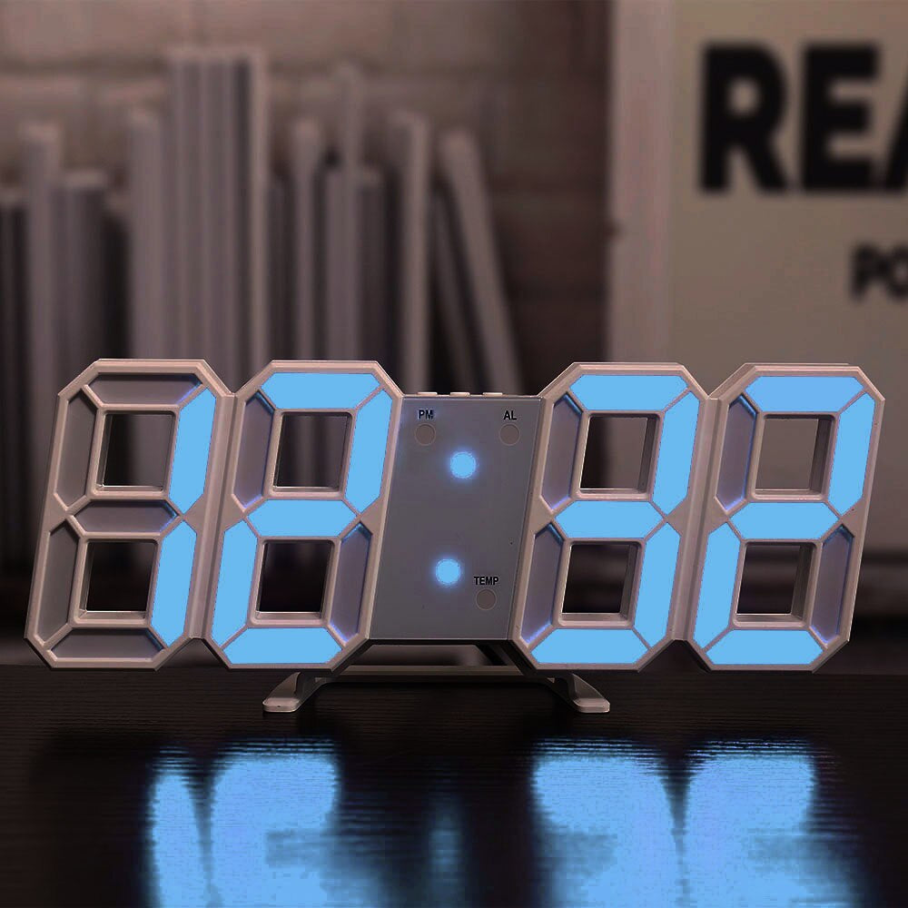 Rynx | LED-Digital Wall Clock - Temperature and Alarm