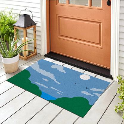 Rynx | Sunning Blue Sky and Sea PVC Entrance Mat