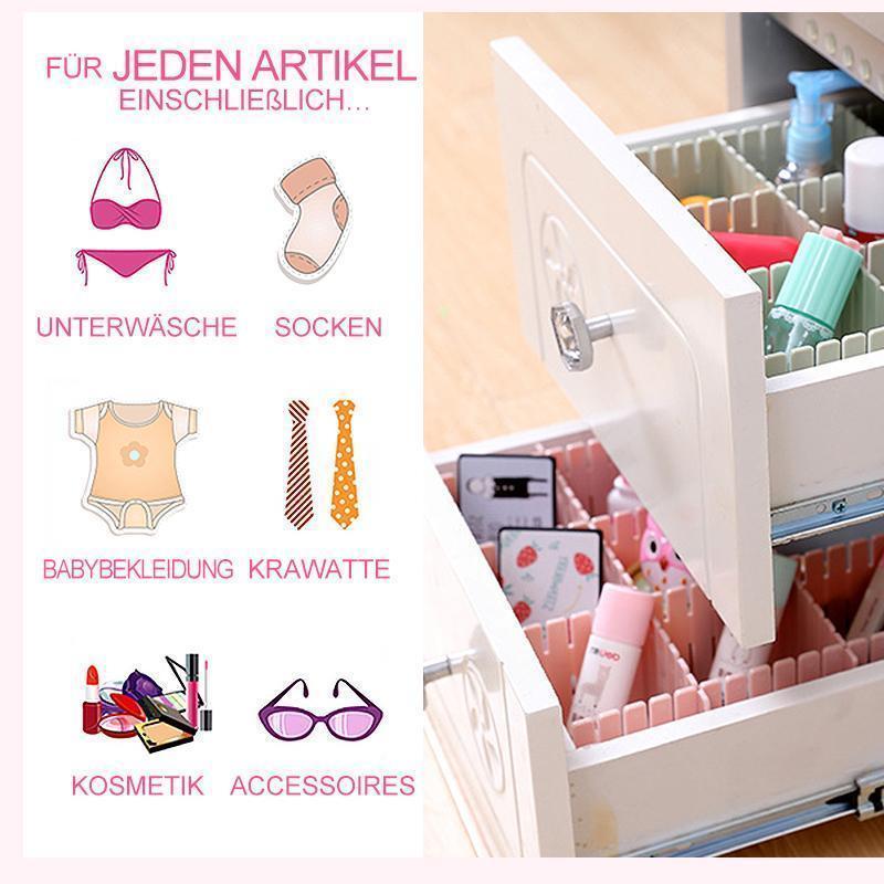 Rynx | Bequee® Multifunctional Drawer Dividers Plastic 4 Color